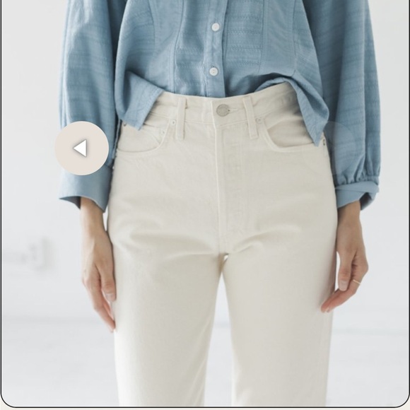 Agolde 90s Cream Jeans (shade paper) - Picture 4 of 8